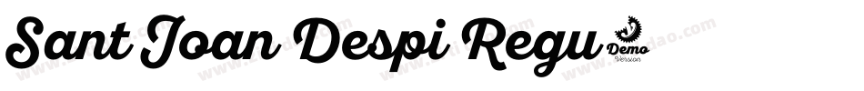 Sant Joan Despi Regu字体转换